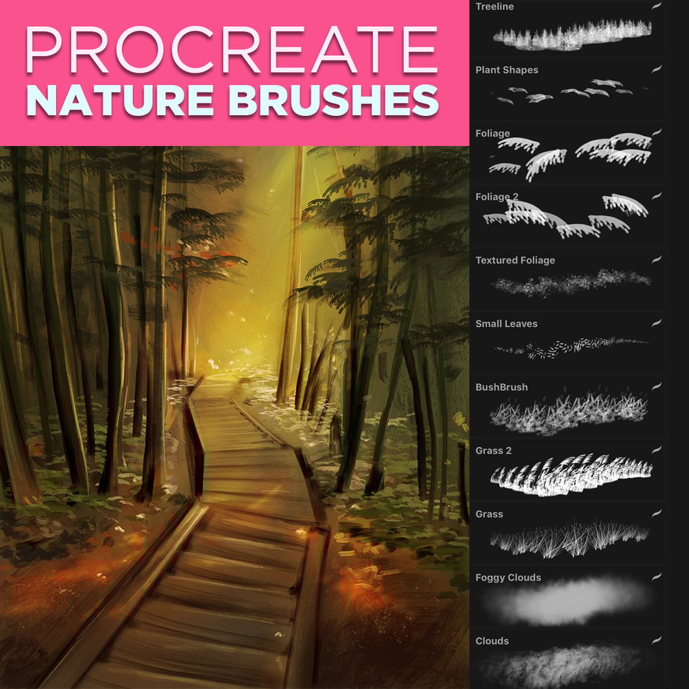 Nature Brushes for Procreate
