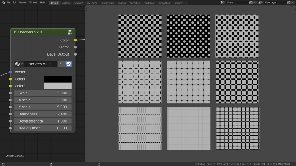 Checkers V2.0 [ Blender 2.8x]