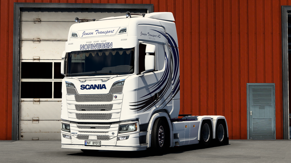 Scania S Jensen Transport Skin by ETS2 Hedmark Truckstyling