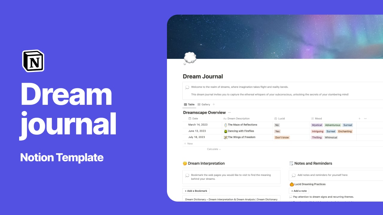 Track Your Dreams & Spot Hidden Patterns