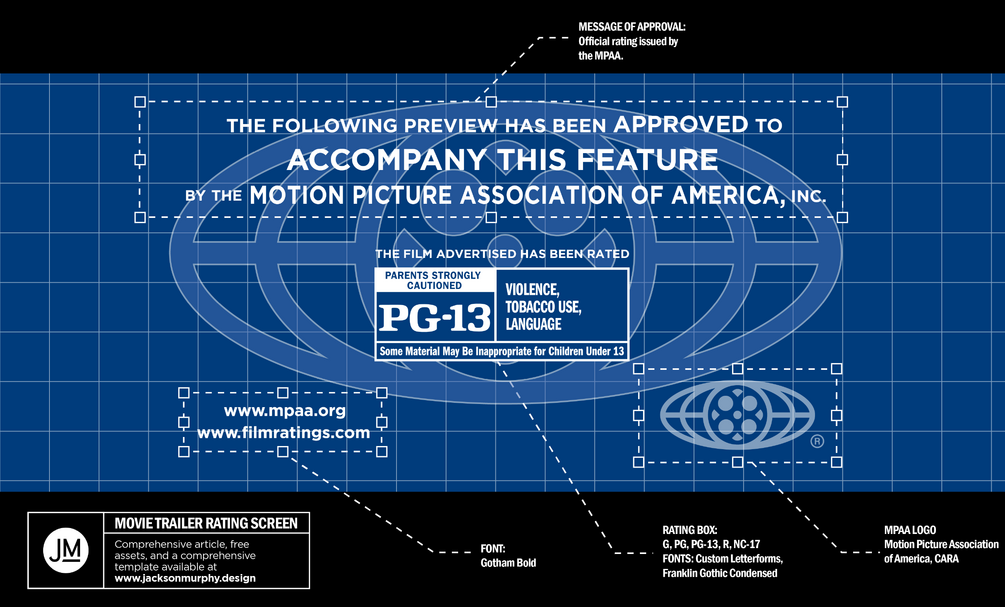 Movie Trailer Rating Screen Title, MOGRT