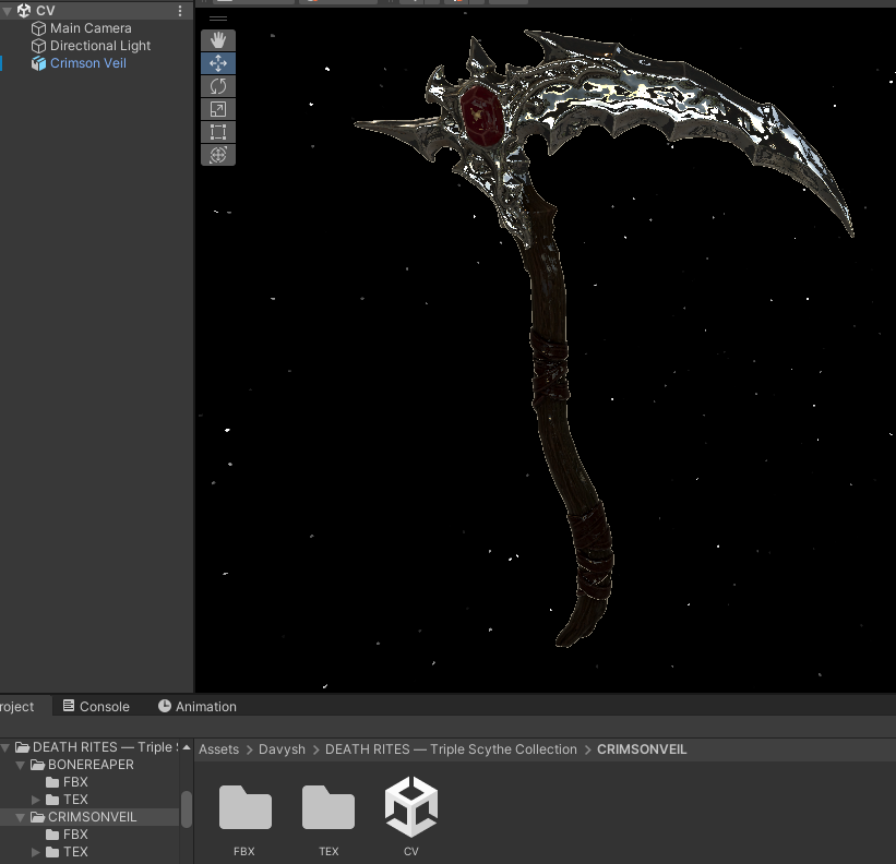 Crimsonveil vampire scythe