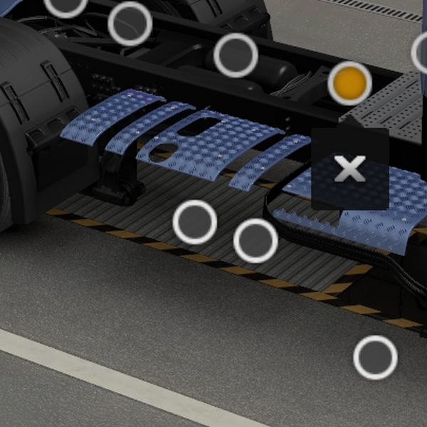 *[hub cover tuning part] Scania NG tank covers (only right or left) by WC007 D3SIGN