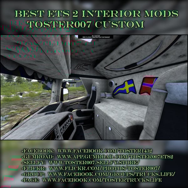 Interior Scania by RJL Norway ETS 2 #31 by Toster007