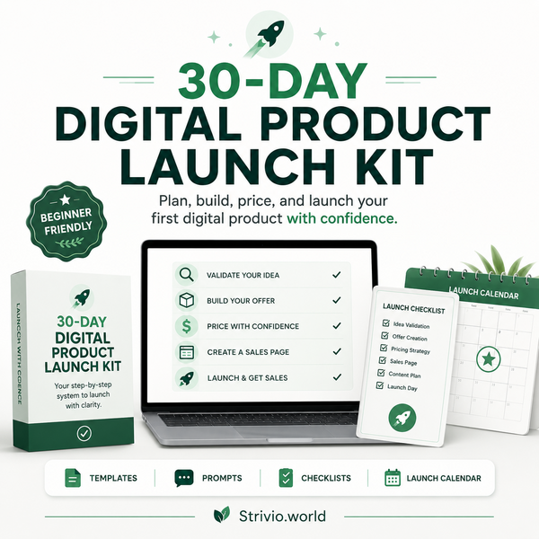 30-Day Digital Product Launch Kit