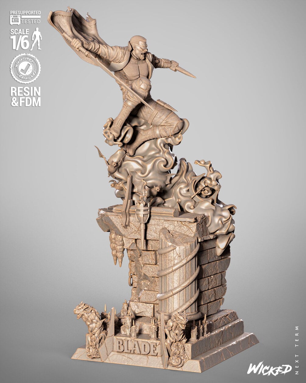 Wicked Marvel October 2025 Term Blade 2025 Sculpture: Tested and ready for 3D printing