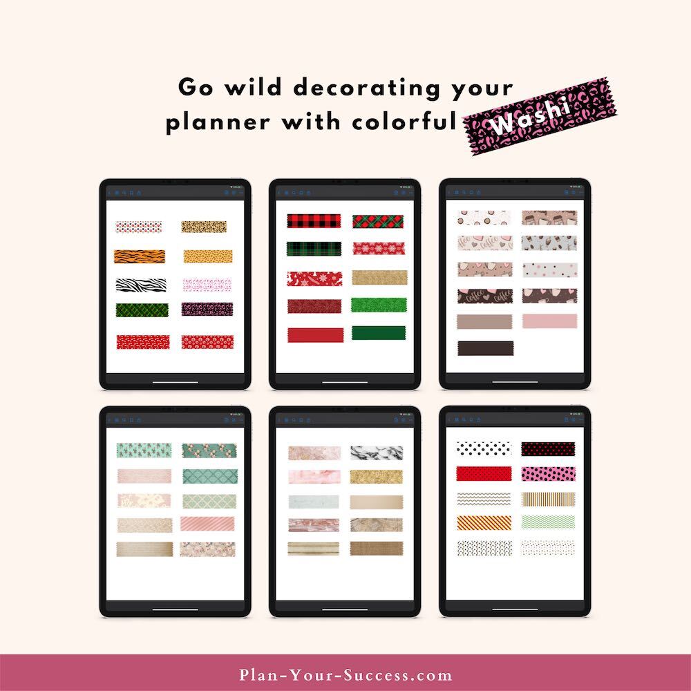 How to decorate your planner with washi tape and stickers