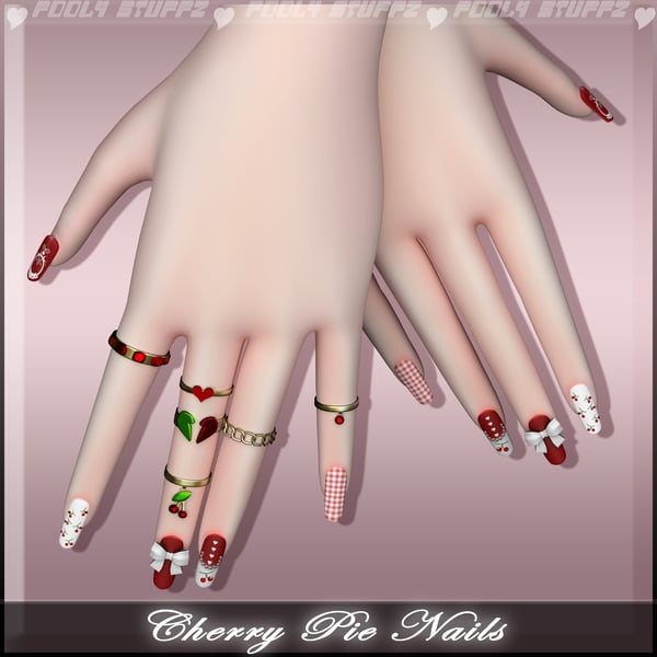 ❥-┊ Cherry Pie Nails ┊ Commercial Use
