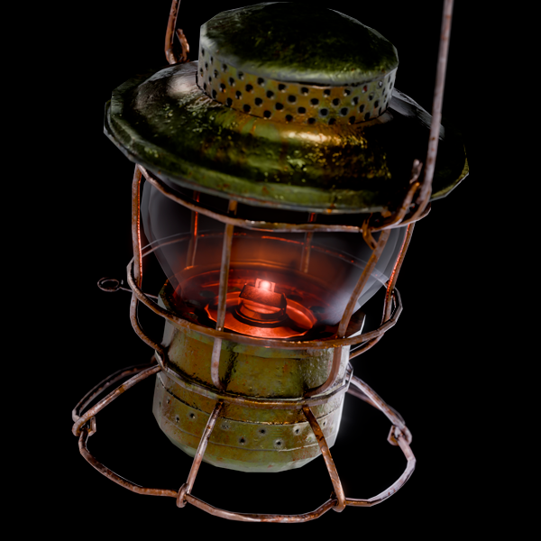Vintage Lantern Adlake - VRChat Prop Asset