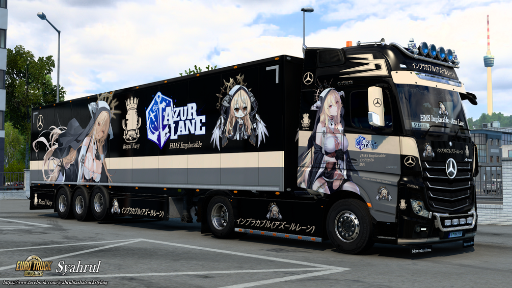[ETS2] HMS Implacable | Azur Lane [Combo Skinpack] by Syahrul Itasha Truckstyling 痛トラック
