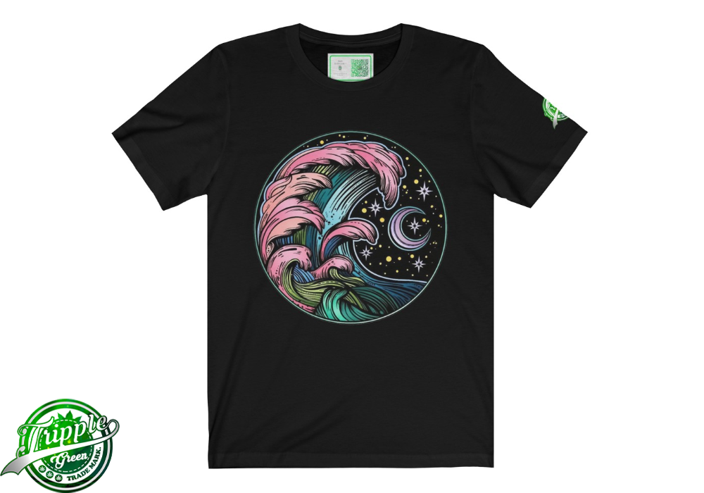 Burnt Sky Petals Green Tee main image 0