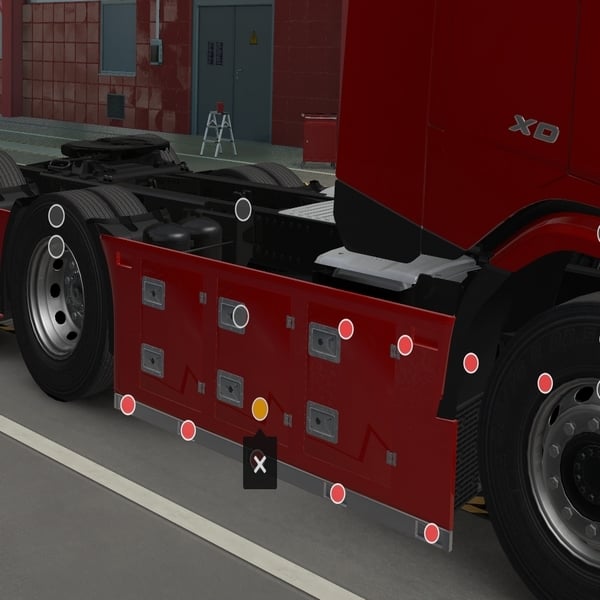 [sidebar tuning part] DAF XD Dutch chrome sidebar by WC007 D3SIGN