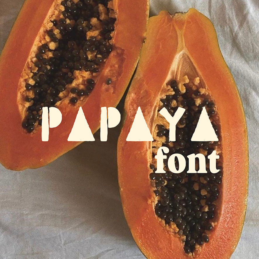 PAPAYA font