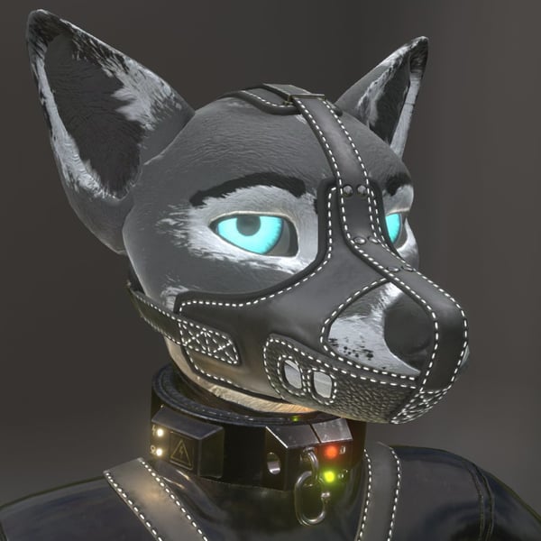 Canis Woof Leather Muzzle