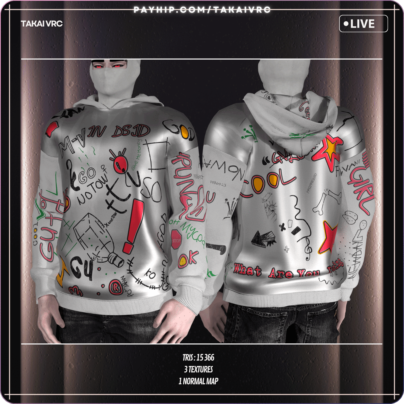 TK | Urban Scribble Hoodie
