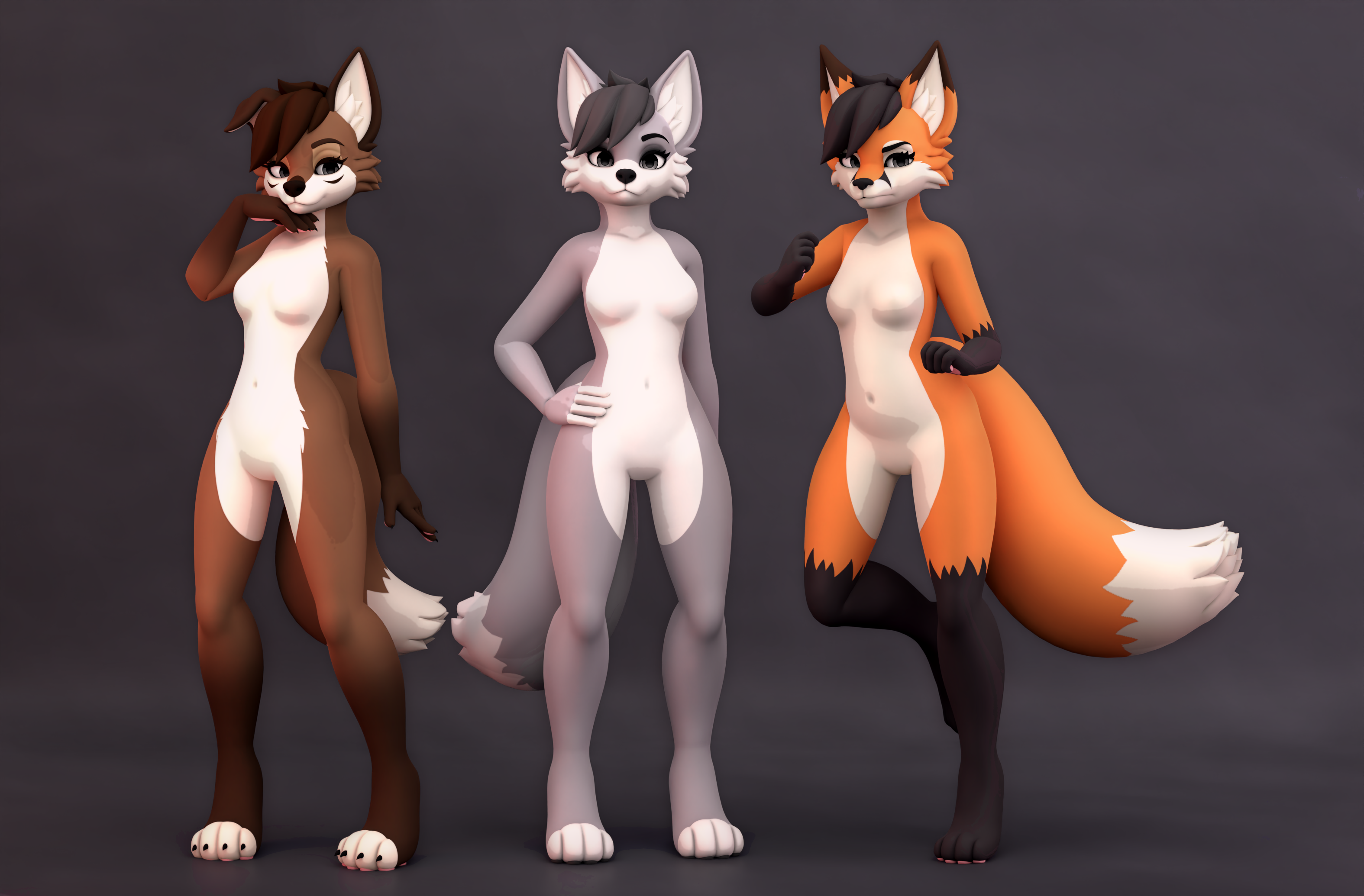 Furry Base Model Female Canine thumbnail 2