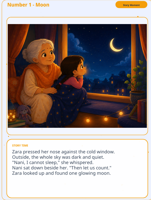 Zara Learns to Count Stars — A Bedtime Counting Story for Kids preview image 5