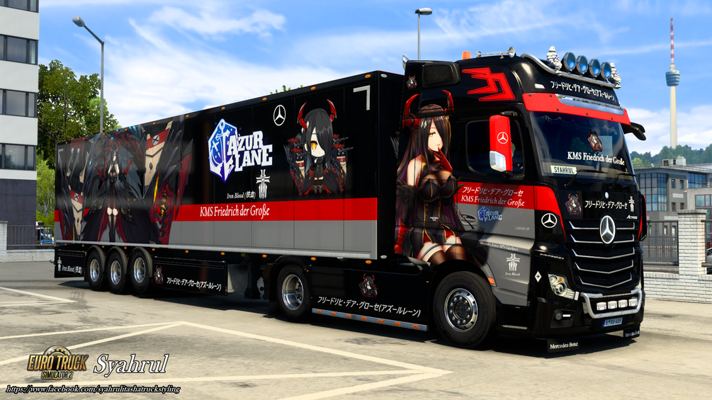 [ETS2] KMS Friedrich der Große | Azur Lane [Combo Skinpack] by Syahrul Itasha Truckstyling 痛トラック