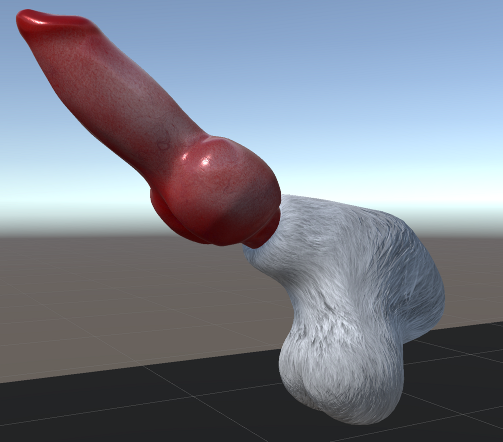 Furry Animated K-9 Penis [For VRchat] DYP Compatible!