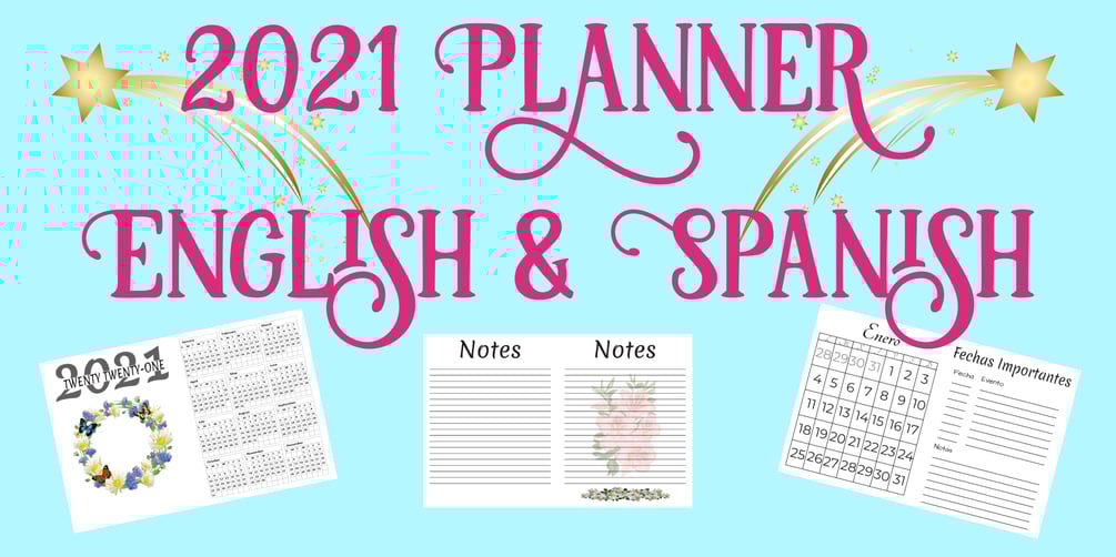 2021 English and Spanish Planners