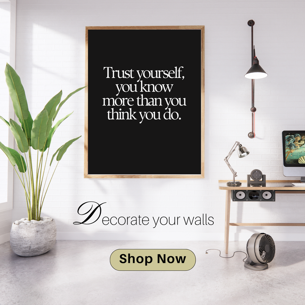 Trust Yourself Wall Art Beautiful Wall Art Printable Digital