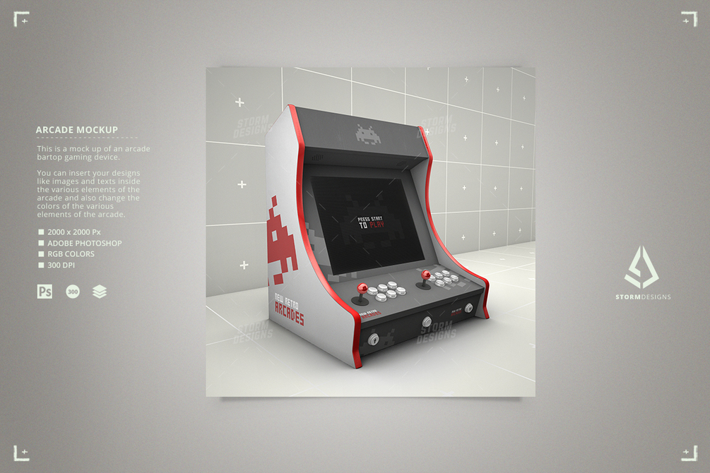 bartop arcade photoshop template download