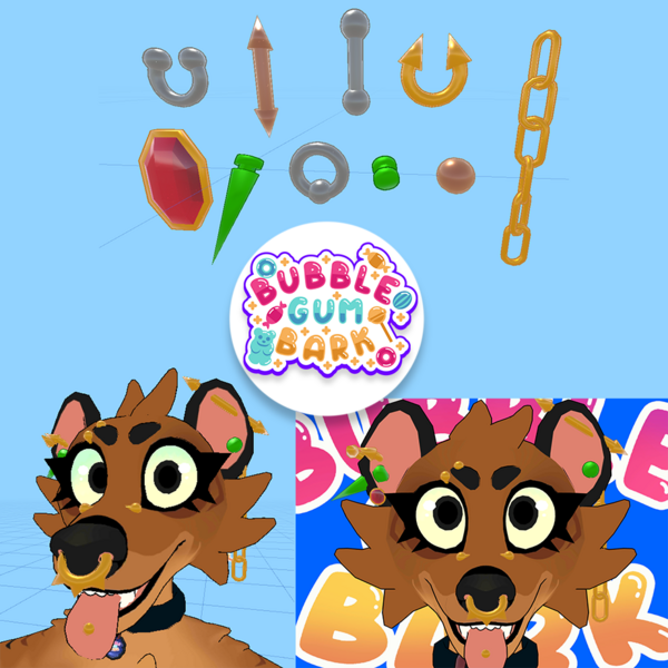 BGB Adjustable Piercing Pack VRChat