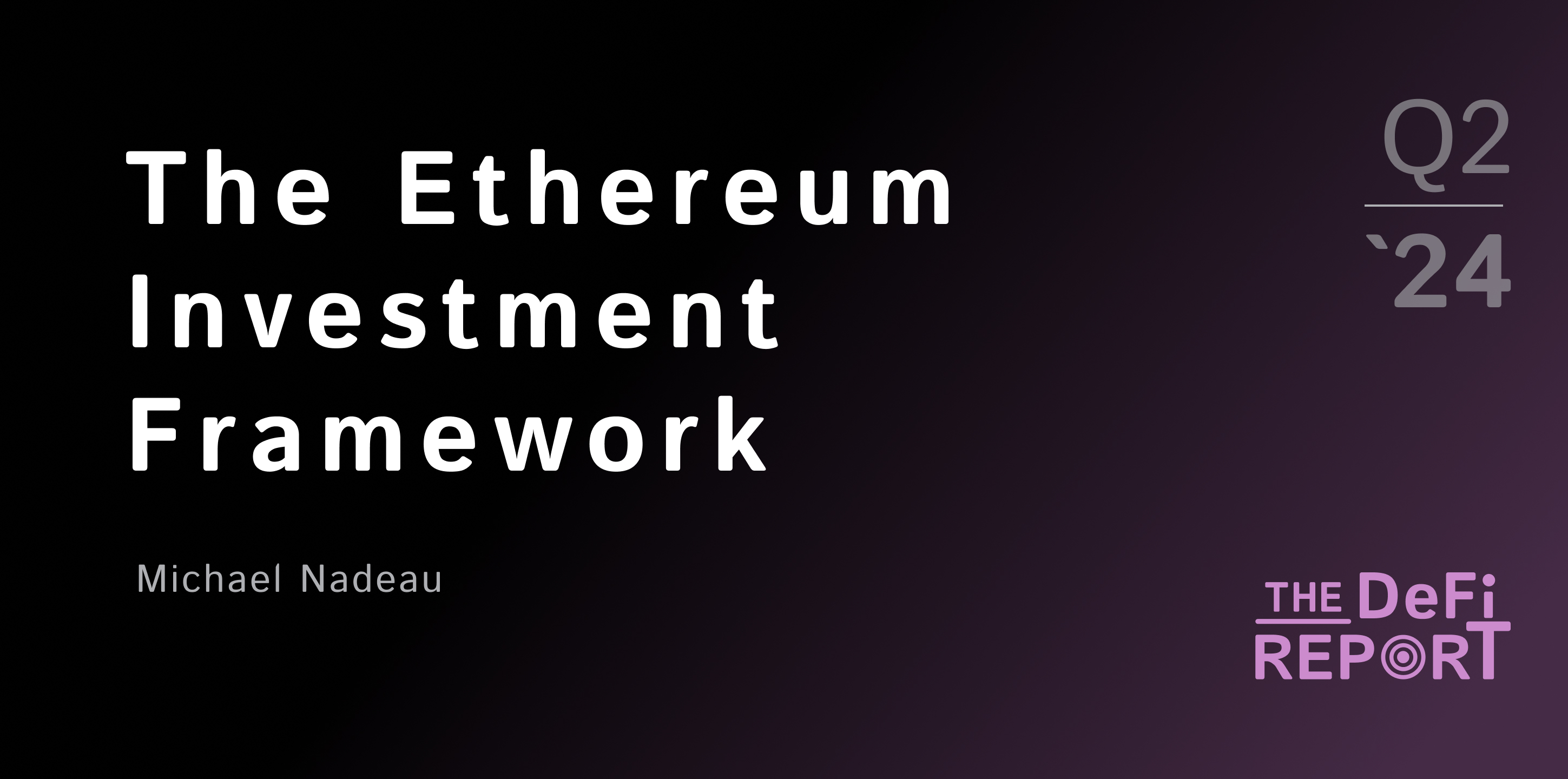 The Ethereum Investment Framework