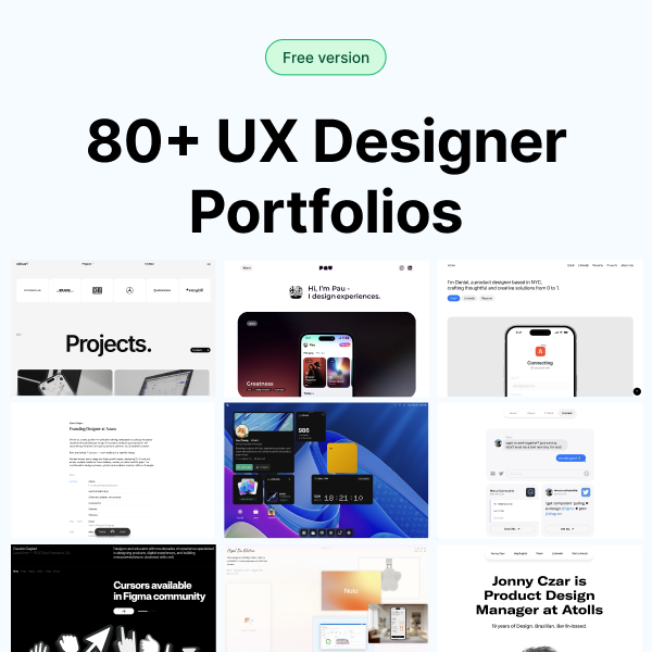 UX Designer Portfolios