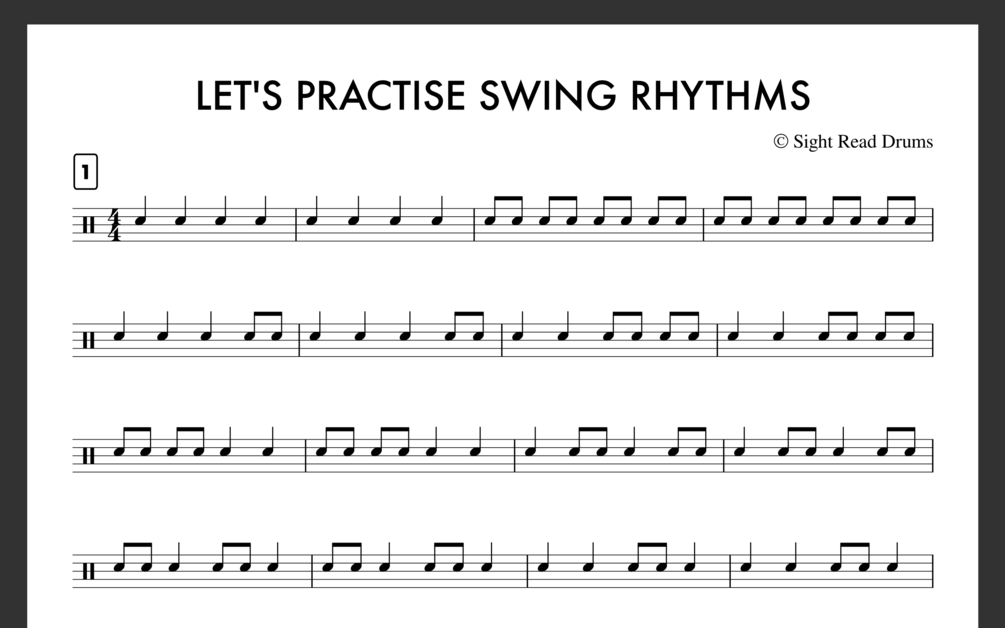 Let's Practise Swing Rhythms