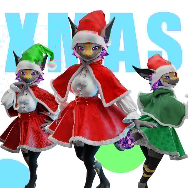 Christmas outfit for Nardoragon 2.1 (VRCHAT/SDK3)