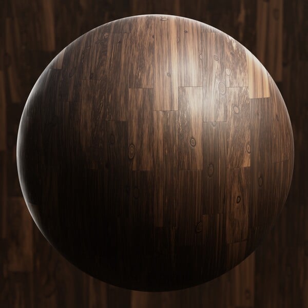 Procedural Dark Wood Floor Boards Material by Ryan King Art