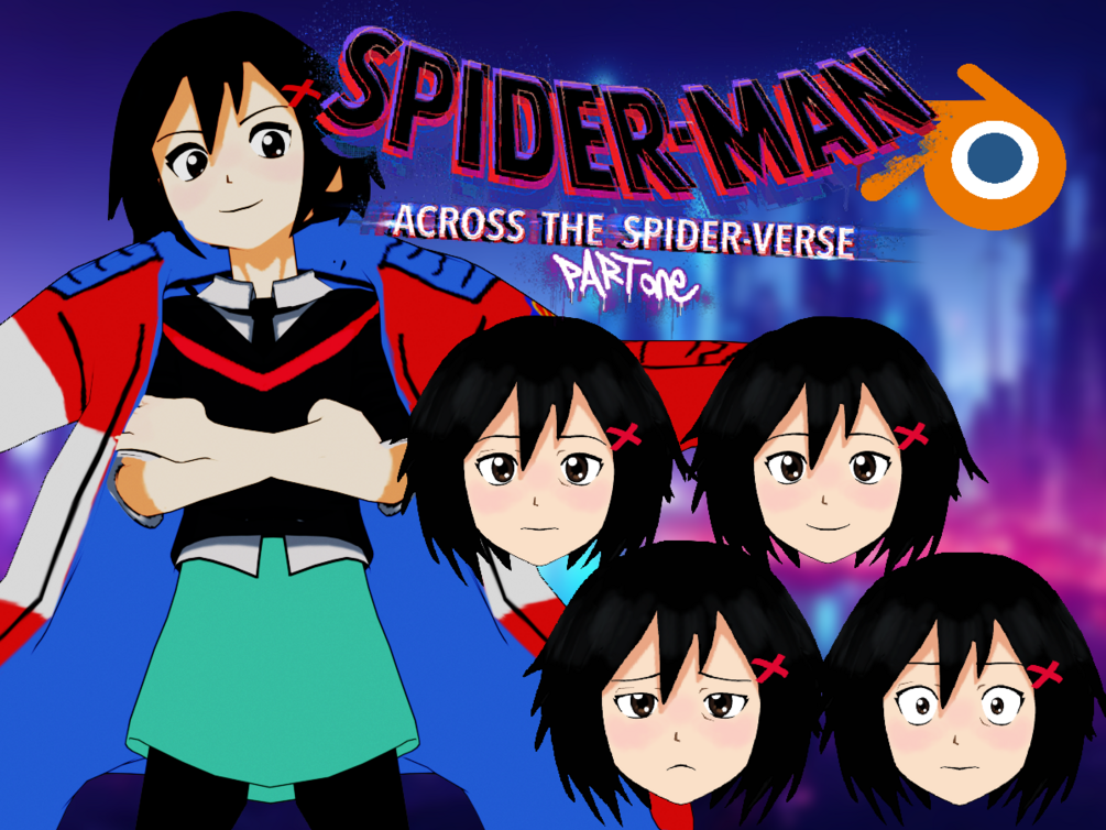 Peni Parker From Spider Man Across The Spider Verse Includes Unity Package And Blend File 