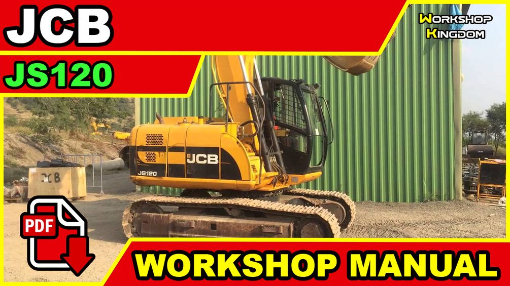 jcb-js-120-tracked-excavators-service-manual-english-workshop-repair