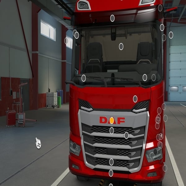 [front logo tuning part] DAF XD painted front logo V1 by WC007 D3SIGN