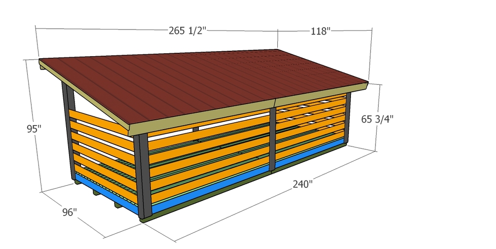 4 cord wood online shed