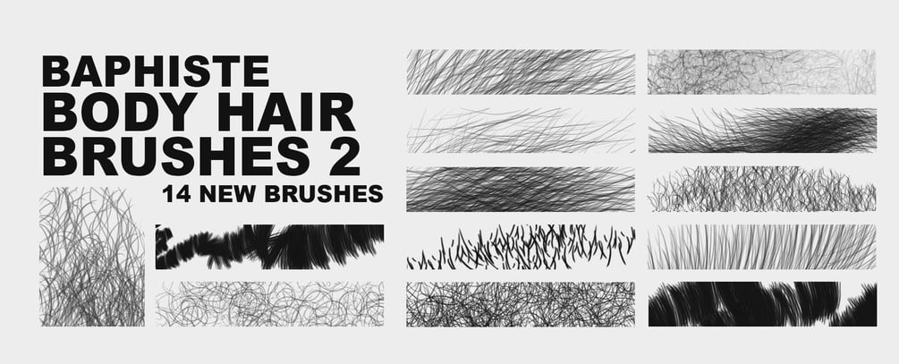 body hair brushes for photoshop free download