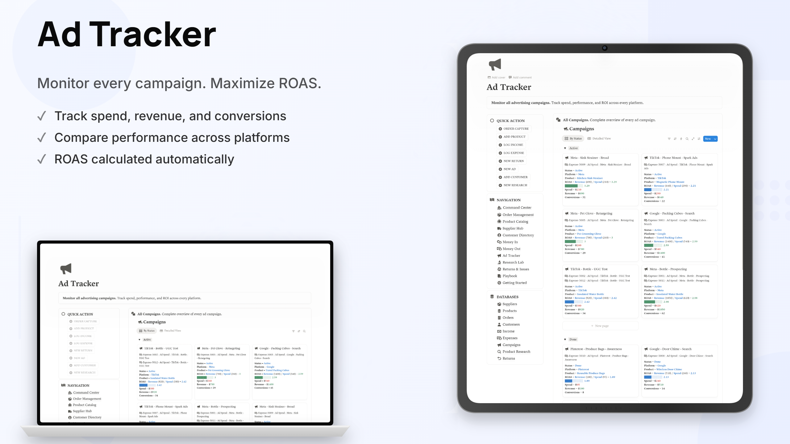 Ecommerce OS - Inventory, Suppliers & Real Profit - view 3