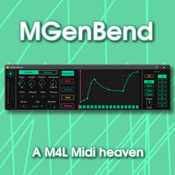 MGenBend - Max for Live Midi bend sequencer