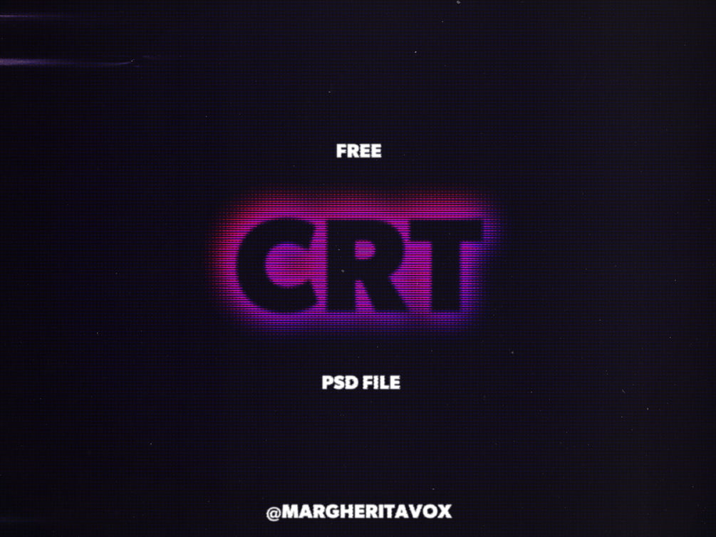 FREE CRT EFFECT (PSD FILE)