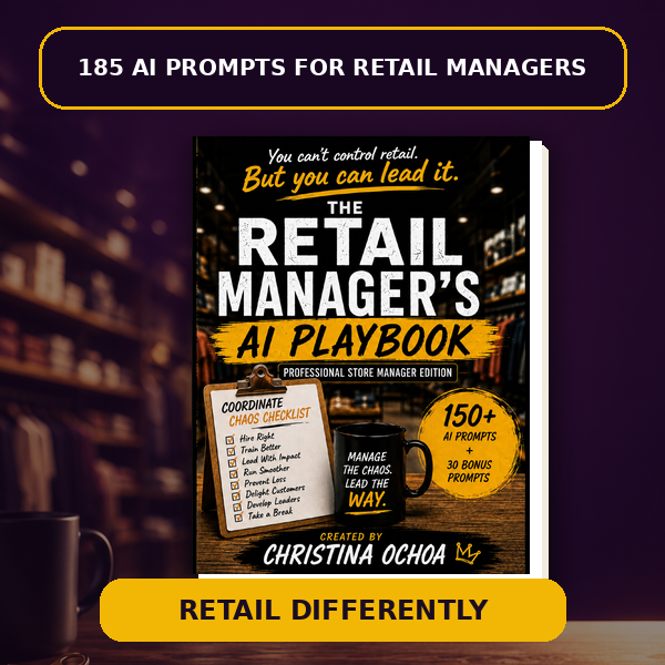 The Retail Manager's AI Playbook cover