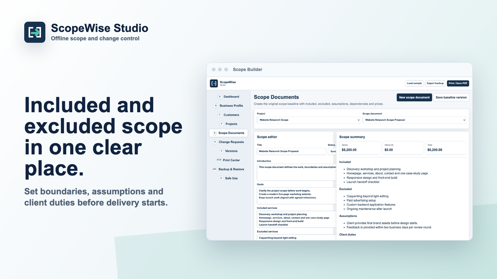 ScopeWise client document preview