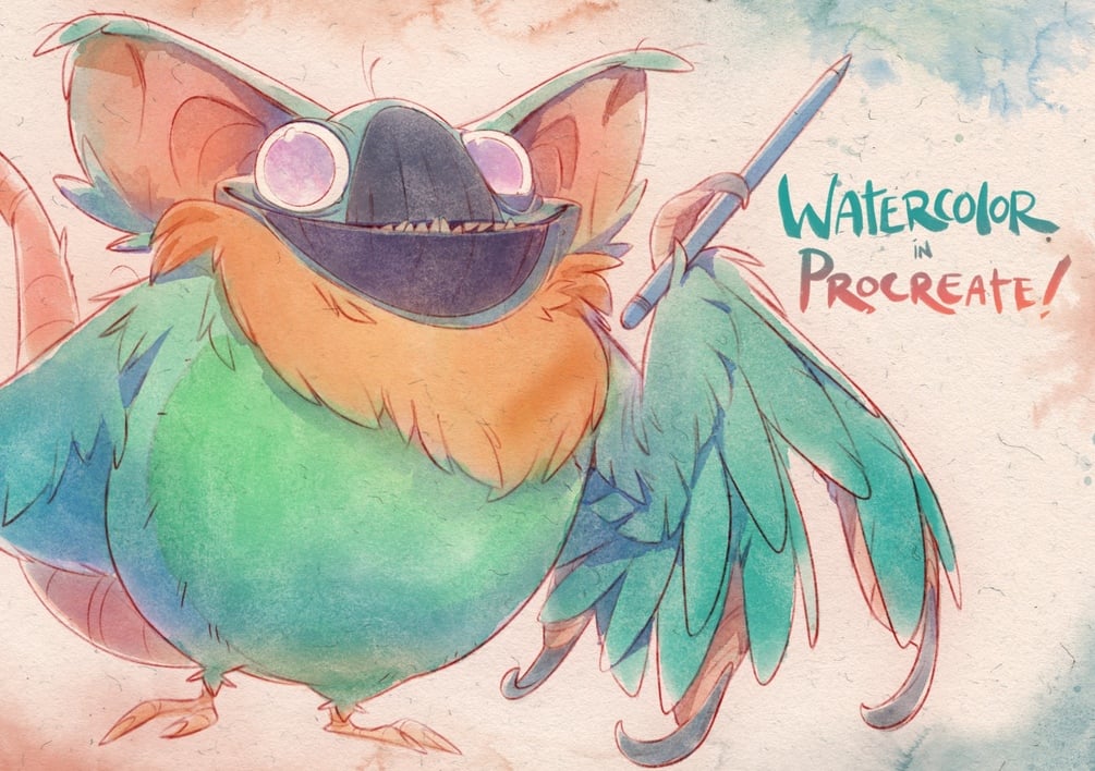 Procreate Watercolor Tutorial- Painting With MaxPacks Watercolors for the iPad by Nicholas Kole