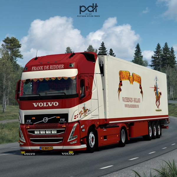 Volvo FH5 + Trailer "Frank de Ridder" by PlatinumDesignTruck