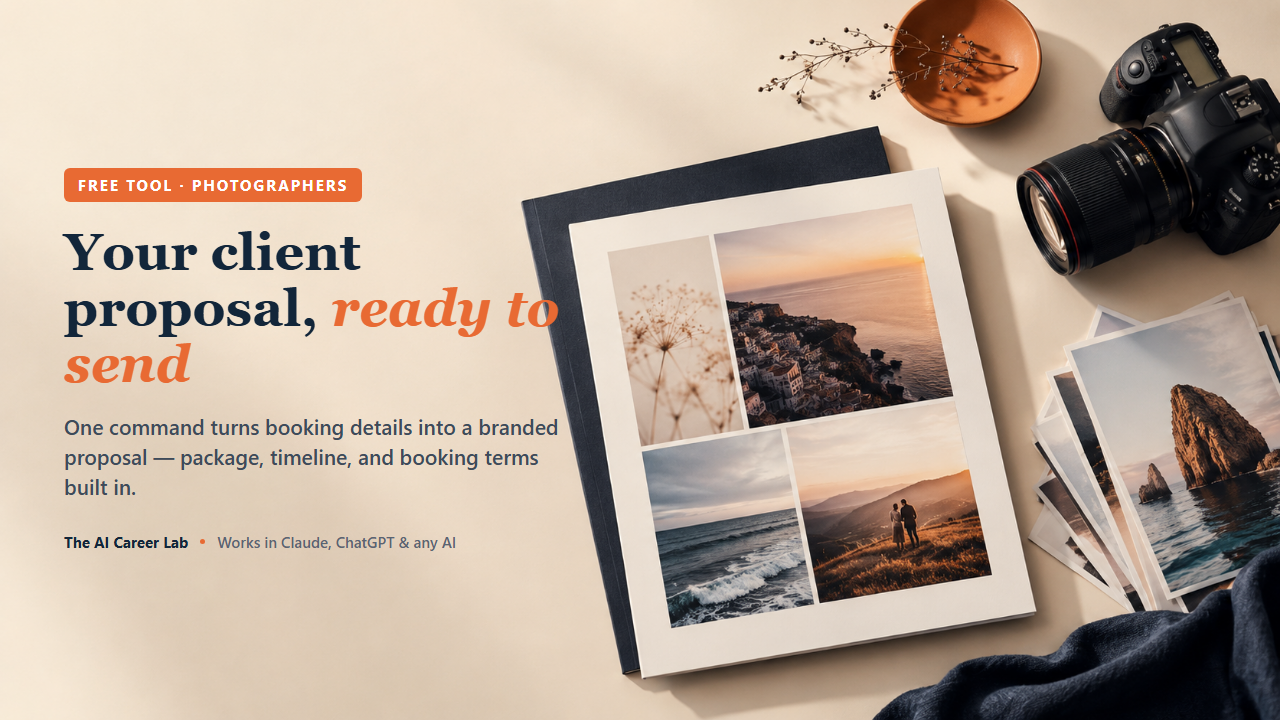 Your shoot proposal, — what's inside