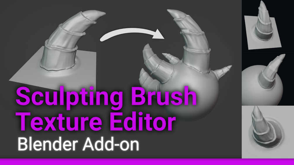 Sculpting Brush Texture Editor Blender Addon