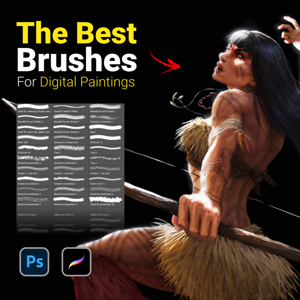 The Best Brushes for Digital Paintings by Akim