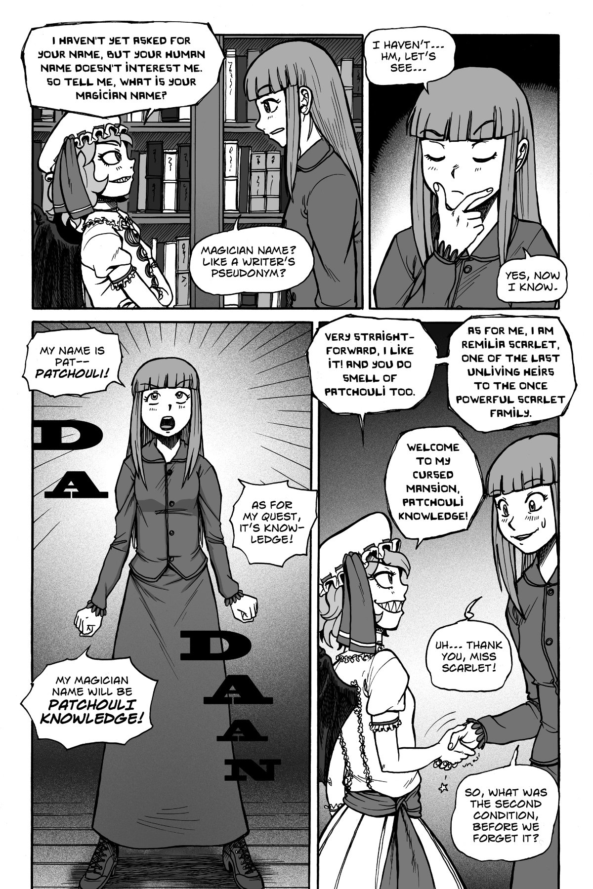 Patchouli Touhou Project fan comic