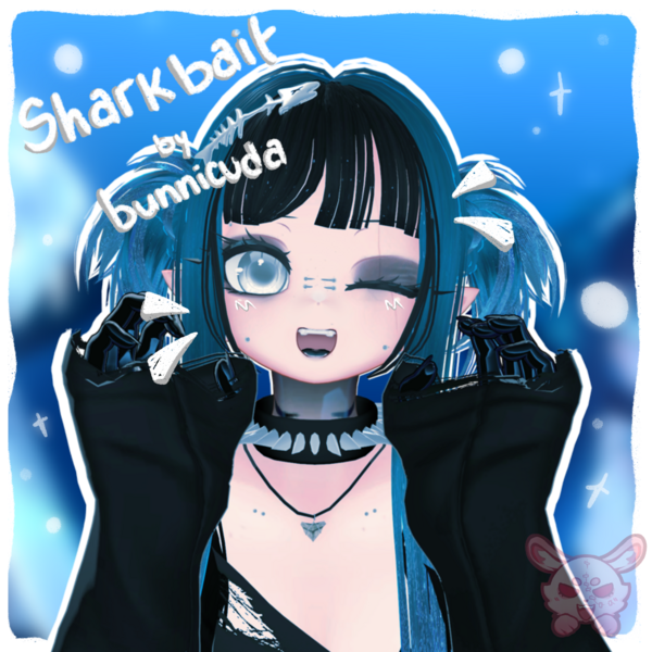 ☆ Sharkbait || PC / Quest ⋆ GoGo ⋆ Audiolink || VRChat Avatar