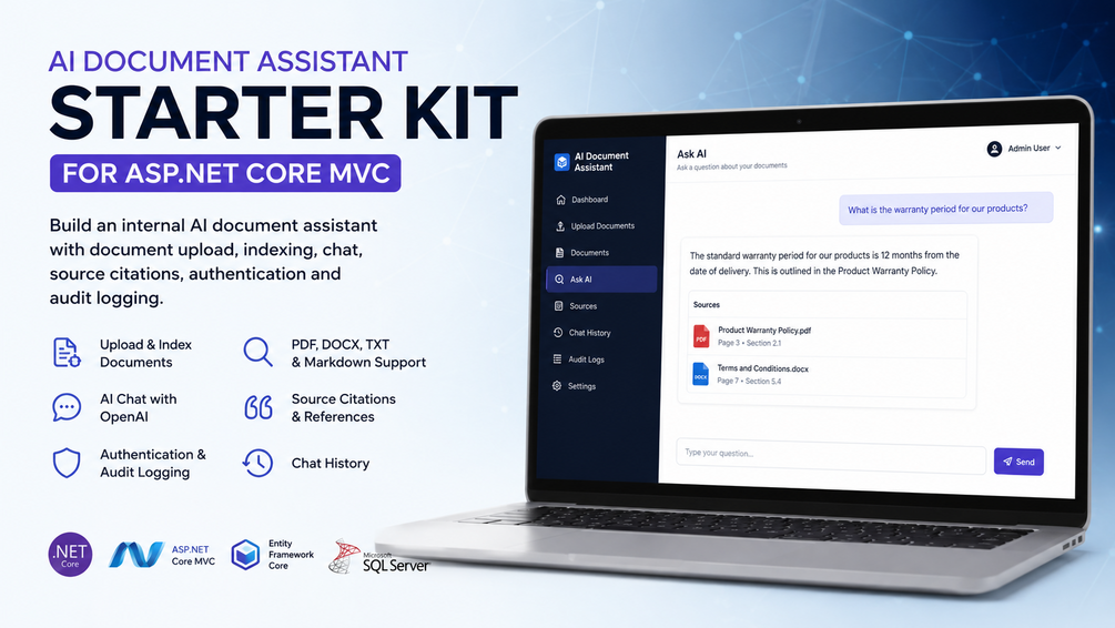 AI Document Assistant Starter Kit for ASP.NET Core